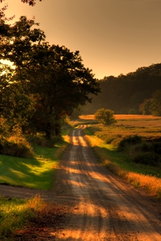 This photo of a Wisconsin country road at sundown really brings home the feel and meaning of "country".  The photo was taken by Madison, Wisconsin photographer Brian Lary. 